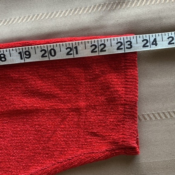 Erika Red Knit Sweater with Bow Detail. Long Sleeve. Elegant & Unique. Medium - Picture 9 of 9